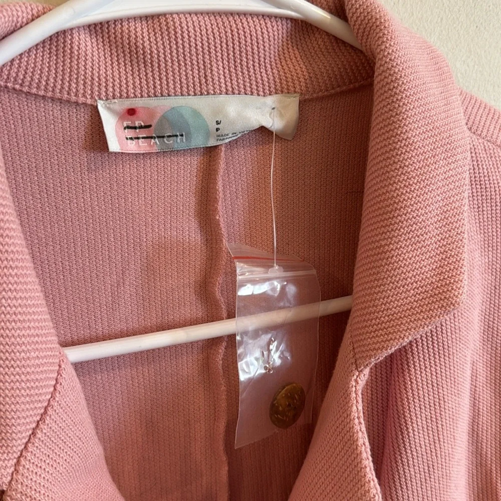 Free‎ People FP Beach Lizzie Blazer Pink Romper One Piece Dress Size S